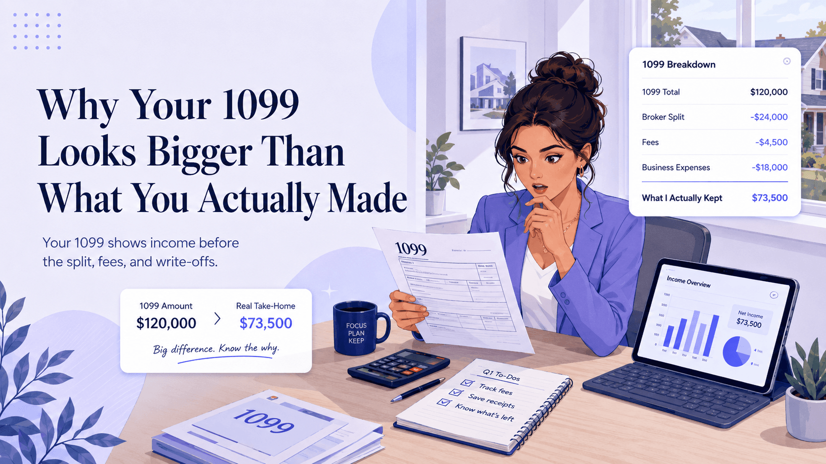 Why Your 1099 Looks Bigger Than What You Actually Made